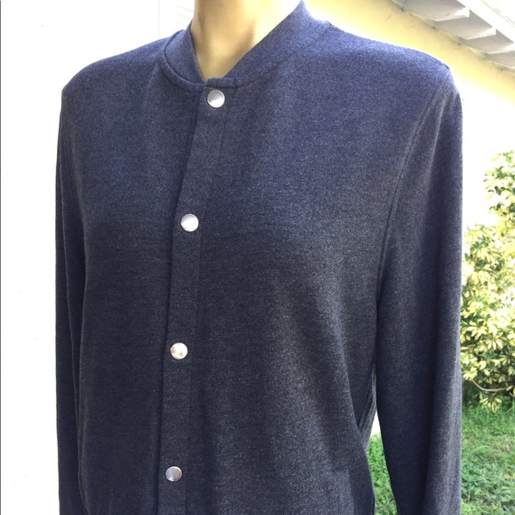 ASOS Snap Bottom Down Gray Men’s Sweater Size M - Picture 4 of 6